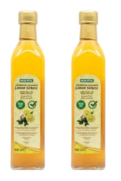 Aksu Vital Maydanozlu Sarımsaklı Limon Sirkesi 500 Ml X 2 Adet