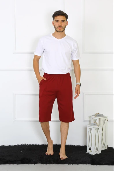 Erkek Cepli Pamuk Lakost Kapri Bordo 27554 - Resim 2