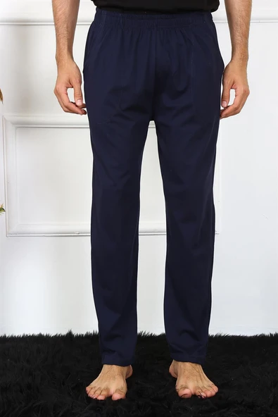 Erkek Pamuk Lacivert Tek Alt Pijama 27495 - Resim 4