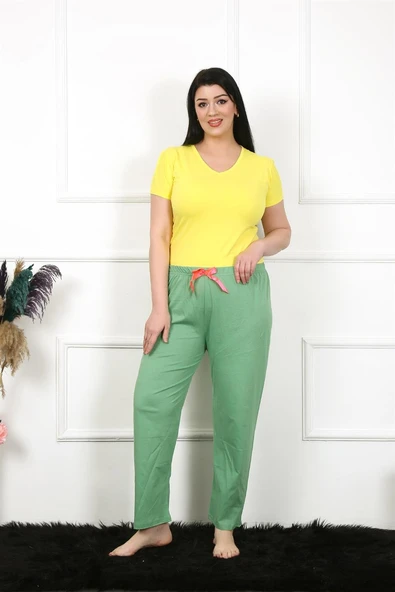 Kadın Pamuklu Büyük Beden Alt Pijama 27473