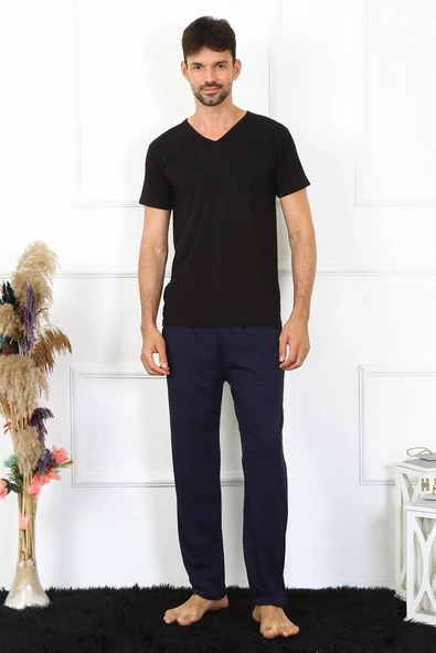 Erkek Pamuk Lacivert Tek Alt Pijama 27495