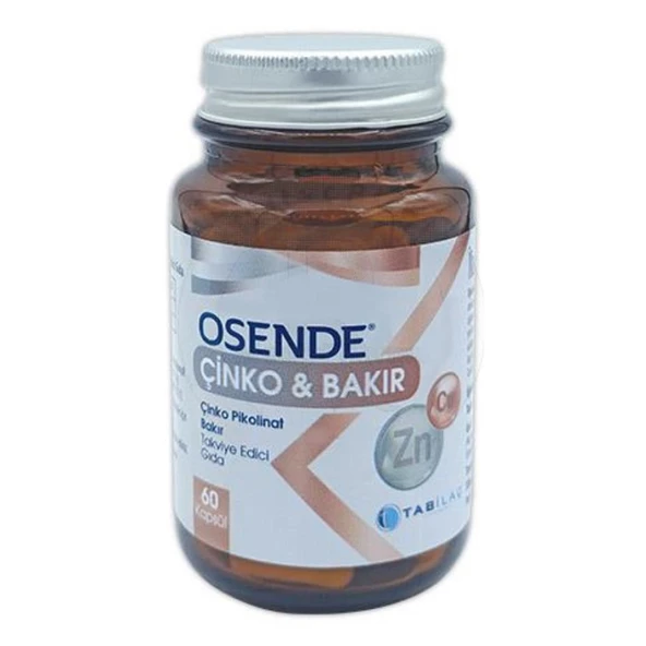 Osende Çinko & Bakır Takviye Gıda 60 Kapsül ürün görseli 1