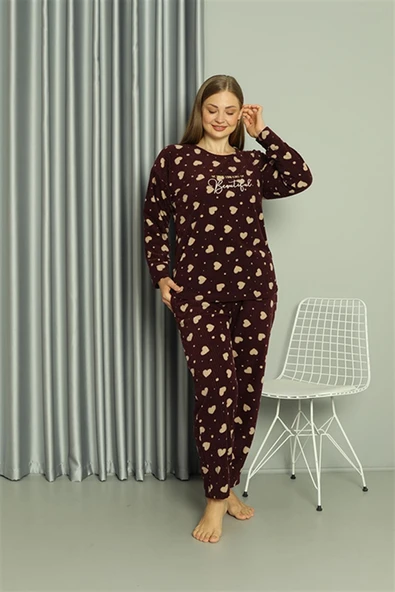 Welsoft Polar Kadın Büyük Beden Pijama Takımı 808041