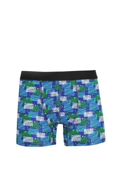 Erkek Penye Likralı Desenli Boxer 40118
