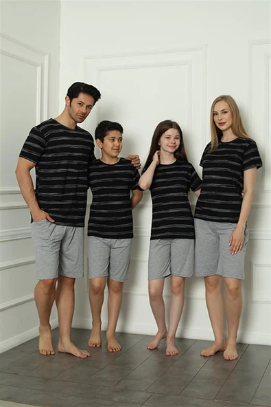 Aile Penye Şortlu Pijama Takım (anne - kız ) 50115 Ayrı Ayrı Satılır . Fiyatları Farklıdır