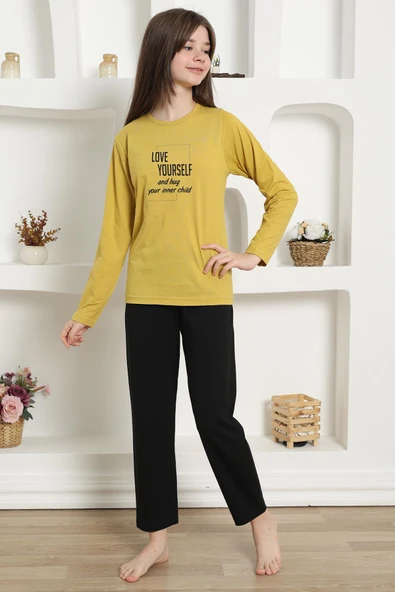 Kız Çocuk Penye Pijama Takım 20420