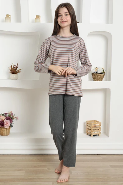 Kız Çocuk Penye Pijama Takım 20424