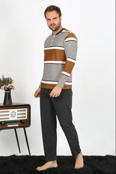 Erkek Uzun Kol Penye Pijama Takım 6845