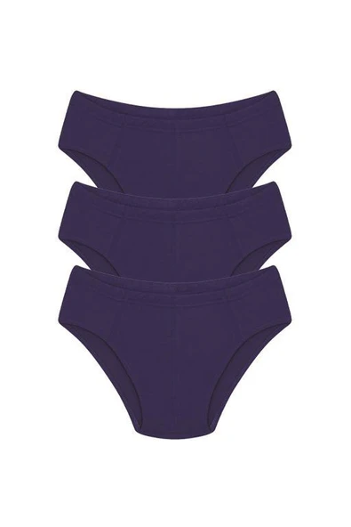 Erkek Pamuk 3lü Saks Slip 40129