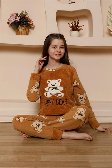 Kız Çocuk WelSoft Polar Pijama Takımı 20522