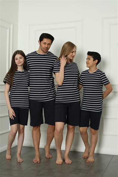 Aile Penye Şortlu Pijama Takım (anne - kız ) 50117 Ayrı Ayrı Satılır . Fiyatları Farklıdır