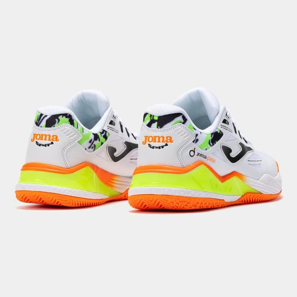Joma Spin Erkek Beyaz Toprak - Sert Kort Tenis & Padel Ayakkabısı TSPILS2502OM - 3