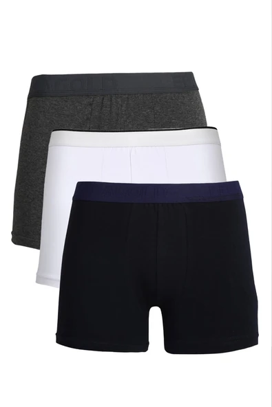 Erkek Penye 3'lü Boxer 40094