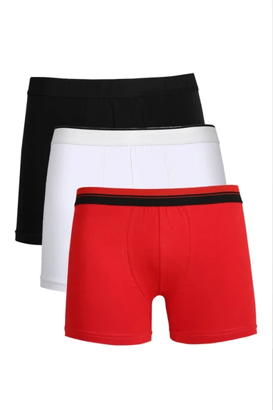 Erkek Penye 3'lü Boxer 40103