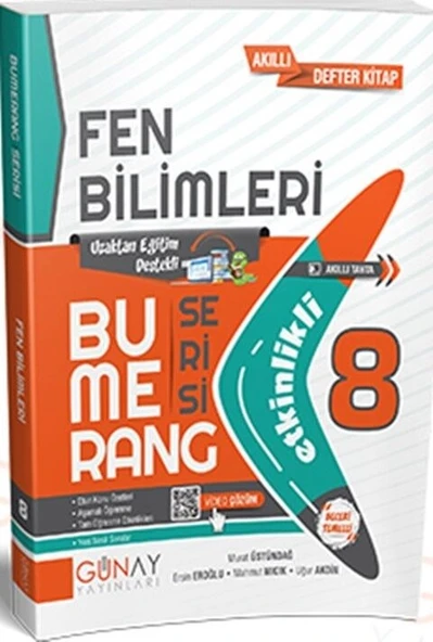 Günay Yayınları 8. Sınıf Fen Bilimleri Etkinlikli Bumerang Serisi