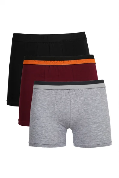 Erkek Penye 3'lü Boxer 40096