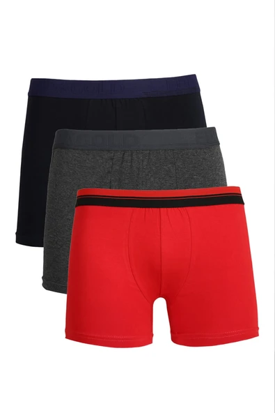 Erkek Penye 3'lü Boxer 40097