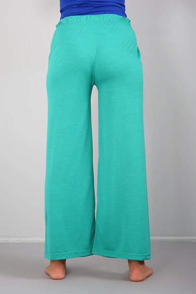 Bayan Penye Bol Paça Pantolon 210036 - Resim 3