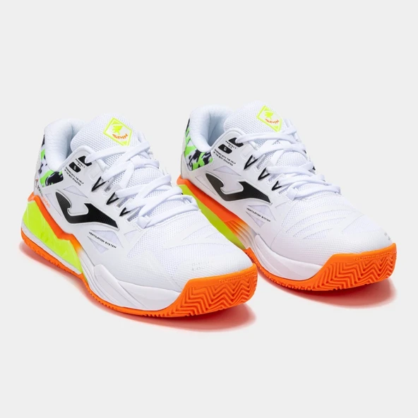 Joma Spin Erkek Beyaz Toprak - Sert Kort Tenis & Padel Ayakkabısı TSPILS2502OM - 2