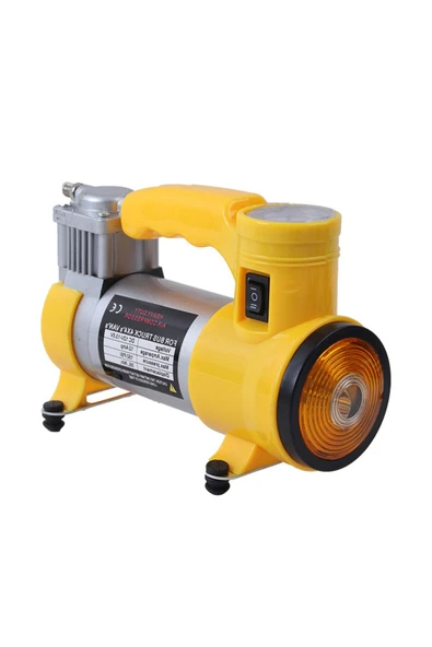 Araba Oto Araç Lastik Şişirme Pompası Metal Gövde Kompresör 150 psi - 5