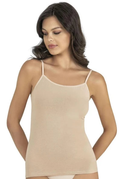 Fabony Bayan Modal İp Askılı Atlet 1210 - Resim 3