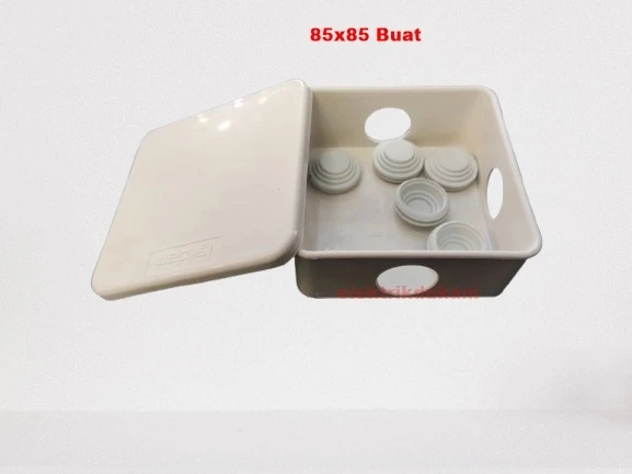 IŞILDAR Plastik Beyaz 85x85 Kare Atigron Buat Delikli + Plastik Rekorlu