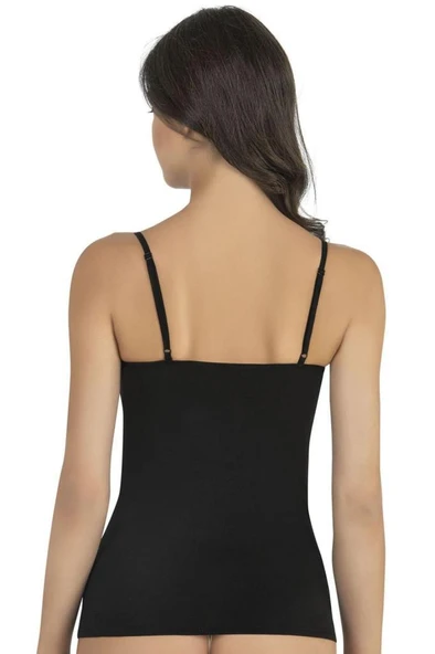 Fabony Bayan Modal İp Askılı Atlet 1210 - Resim 5