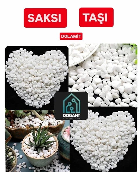 Saksı  Taşı Dere Çakıl Taşı 2 Kg