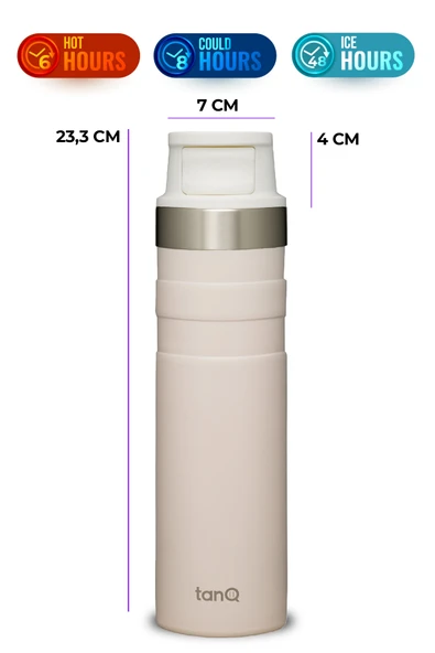 TanQ Ömür Boyu Garantili Active Plus Paslanmaz Çelik Termos Sweet Dreams 0.60 Lt- (20 Oz) - 2