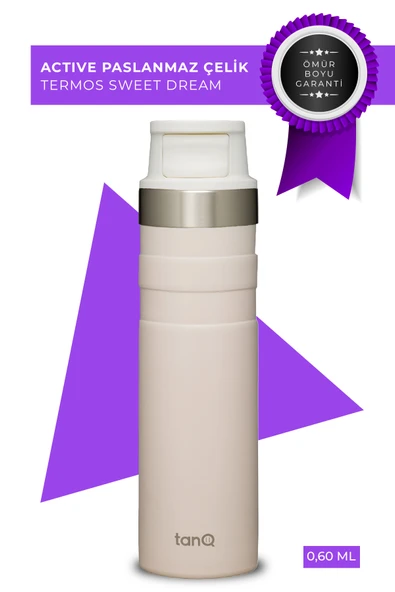 TanQ Ömür Boyu Garantili Active Plus Paslanmaz Çelik Termos Sweet Dreams 0.60 Lt- (20 Oz)