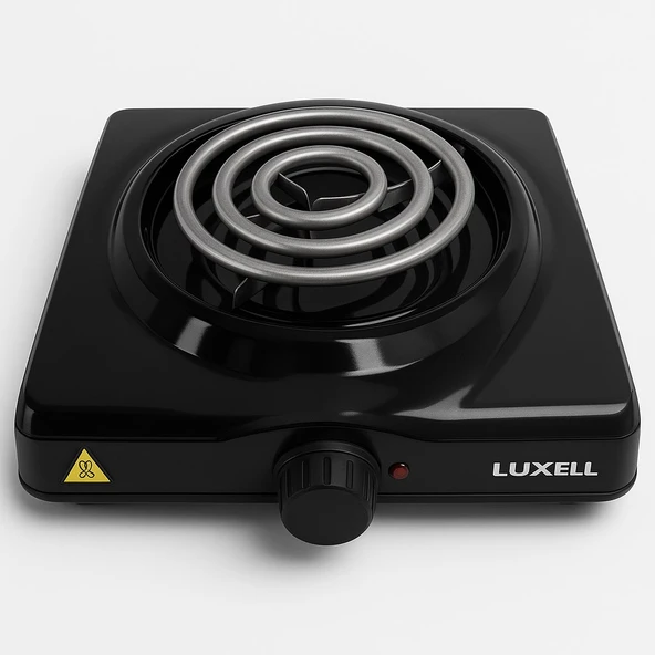 LX-7130  HOTPLATE.SİYAH EMAYE SPİRAL(1000W)LUXELL
