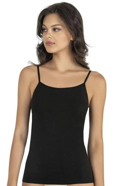 Fabony Bayan Modal İp Askılı Atlet 1210 - Resim 2