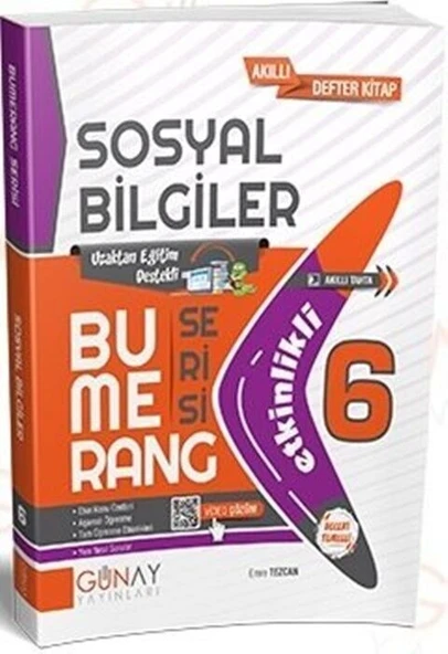 Günay Yayınları 6. Sınıf Sosyal Bilgiler Bumerang Soru Bankası