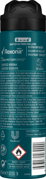 Rexona Men Ocean Deep Invisible 72 Saat Erkek Sprey Deodorant 150 ML - 8