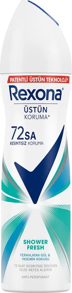 Rexona Shower Fresh Antiperspirant Kadın Deodorant 150 ml - Resim 2