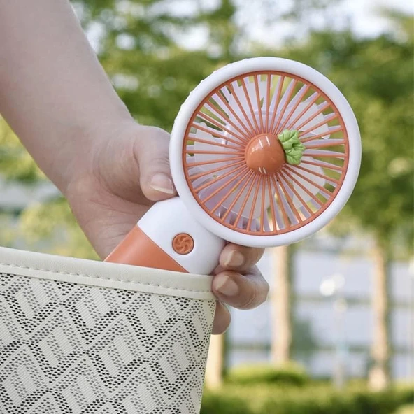 Inovaxis Küçük Taşınabilir Fan ve USB Şarjlı Mini Fan