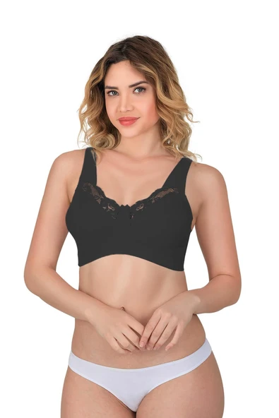 Siyah Mı 181 B Dantelli Toparlayıcı Cotton Sütyen ürün görseli