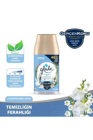 Glade Otomatik Makine Yedek Sprey Temiz Çarşaf Ferahlığı 269 ml