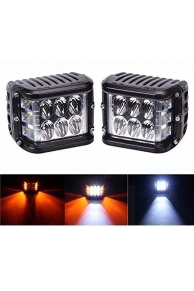 ASTRALED  1 Adet Kaput Üstü Offroad Projektör Sis Çalışma Lambası 12 Ledli 36 watt - 4