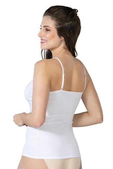 Beyaz Mı 1410 Modal Cotton Ince Askılı Atlet - 2