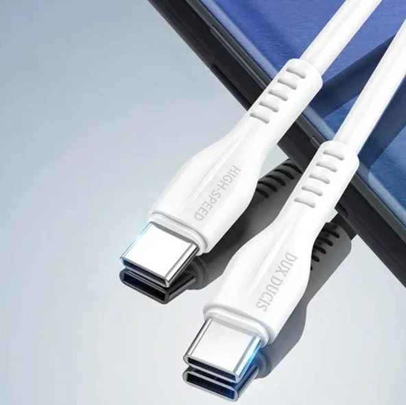 DUX DUCİS K-V Type C to Type-C PD 60W QC4.0 Hızlı Şarj Kablosu 1 Metre - Resim 4