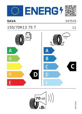Sava 155/70 R13 75T Perfecta Oto Yaz Lastiği (Üretim : 2025) - 4