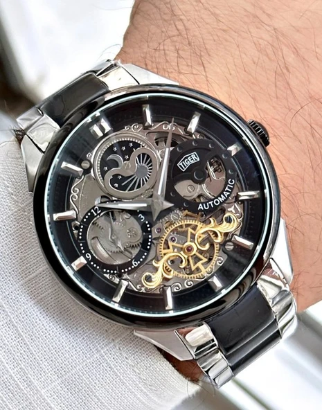 TI-593F TIGER OTOMATİK ÇELİK ERKEK SAATİ - 2