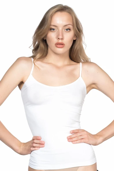 Beyaz Mı 5011 Soft Ripli Atlet
