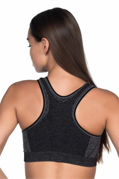 Siyah Mı 4026 Double Sporcu Büstiyer - 3