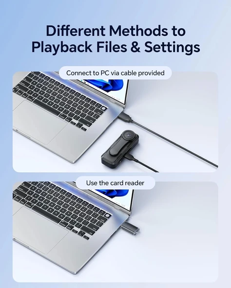Boblov W1 128GB HD 1080P Vücuda Takılan Giyilebilir Kamera, 2 Klipsli - 4
