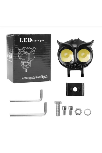 ASTRALED  BAYKUŞ LED SİS FARI ÇAKARLI 4 FONKSİYON ÇİFT RENK SARI-BEYAZ MOTO-OFFROAD-SUV-İŞ MAKİNESİ 2 ADET - 3