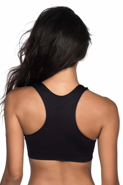 Siyah Mı 4011 Sporcu Toparlayıcı Büstiyer - Resim 3