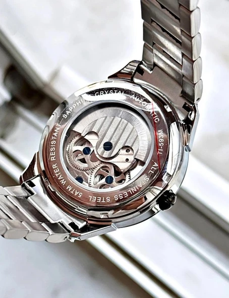 TI-593F TIGER OTOMATİK ÇELİK ERKEK SAATİ