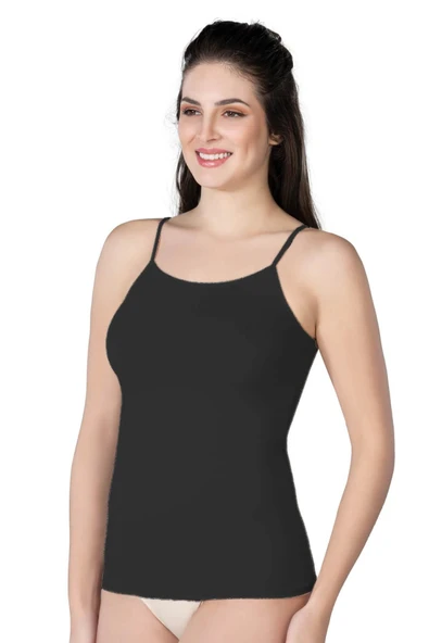 Siyah Mı 1410 Modal Cotton Ince Askılı Atlet